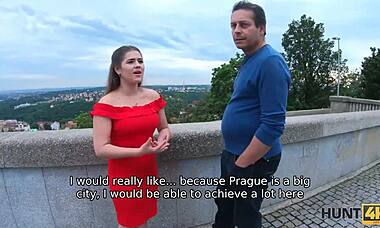 Hunt4k: 21yo hottie trades juicy pussy to stranger to clear STEP-DAD'S bills