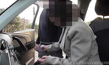 Dogging wife in public car park, wow!