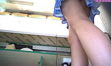 sexy blonde step sister, are you teasing me with that upskirt at work? i’m watching on hidden camera, part 13.