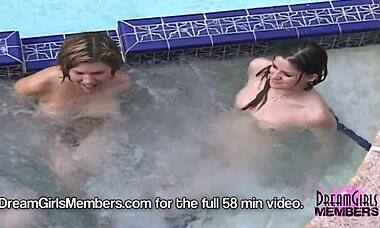 pussy eating and ass toys heat up the spring break house party