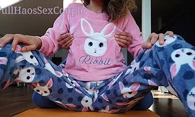 Step brother groping step sister early morning, neighbors hear it all!