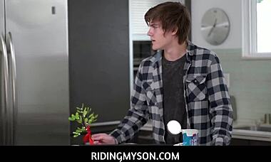 stepmom penny barber catches tyler cruise fucking dough and joins in for a wild blowjob.