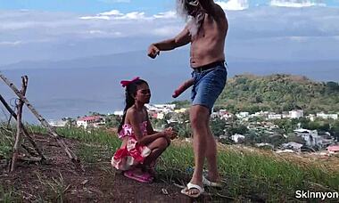 abnormal stuff, like, public sex in ocean and on mountain with huge cock and tiny pussy... damn daddy!