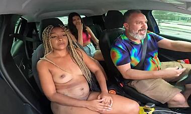 After Hitchhiking, Naughty Latina Begged to Join and Got Her Wild Turn - Renata Carvalho