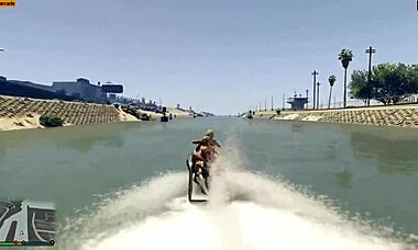 Feeling excited in GTA V with nude mod during missions