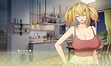 夏日三叶后宫本子第3集：金发修女粗暴口交高潮