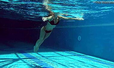 Why is tiffany tatum masturbating by the pool?