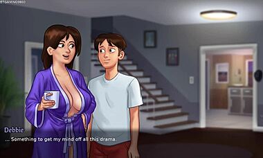 Stepmom says, 'look at my huge tits'