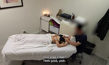 Petite Japanese Girl Seduced and Taken Twice During Intense Massage Session