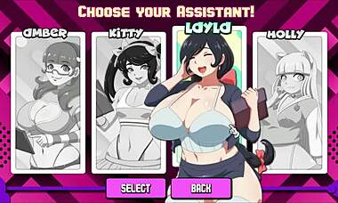 Waifu Hub S7，来自MHA的Rumi parody hentai，第1集兔女郎口交！