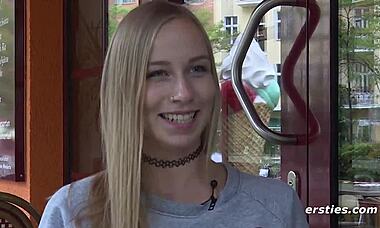 Sirena Travels With Toy For Closeup Fun