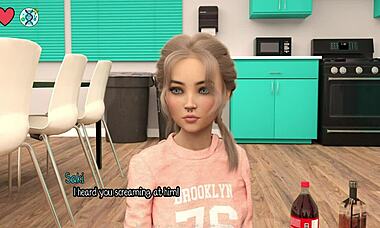 Elmwood University 19 - 18-year-old Asian girl flashes perky tits and sucks a banana