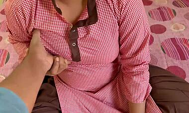 Young Teen College Girl Fucks Her Teacher in Bedroom with Dirty Hindi Talk!