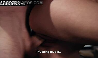 teen student begs mr clark to fuck her doggystyle while playing with pussy on desk