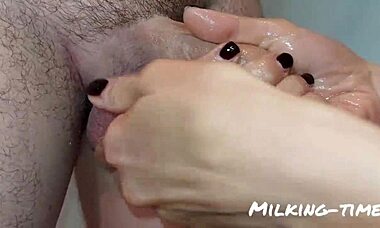 Feel The Intense Emotions As The Mistress Milks The Cock In This Femdom Session.