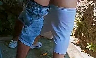 Happy New Year, Horny Teens Fucking Roughly Behind Abandoned House!