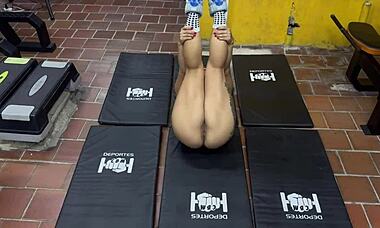 i teach you naked workout joi at the gym