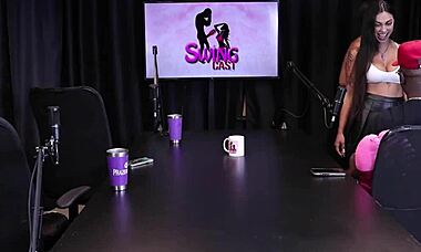 Black Man Sensualizes Brunette And Slaps Her Face With Huge Cock After Discussing Energies And Sex