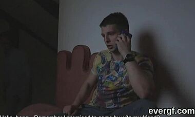 Poor Fella Lets Flirty Buddy Poke His Ex-Girlfriend For Hard Cash