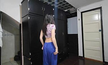 The sexy laura feels intense passion when fucked by her coworker in the boss's house