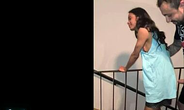 Personal trainer cums inside me bareback