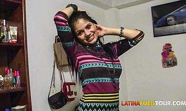 first date banging with cute petite latina braces girl 😍