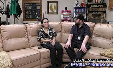 yo, i’m doctor tampa giving mara luvs her 1st ever gyno exam