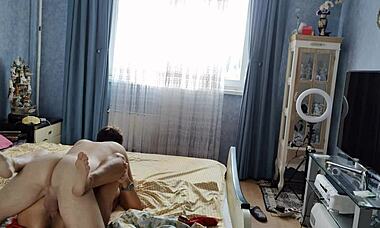 The stepmom SCREAMS at stepson for messy room. Then he FUCKS her to climax.